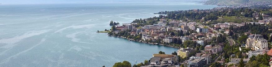Blick auf Montreux und Genfer See