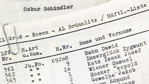 Liste von Oskar Schindler