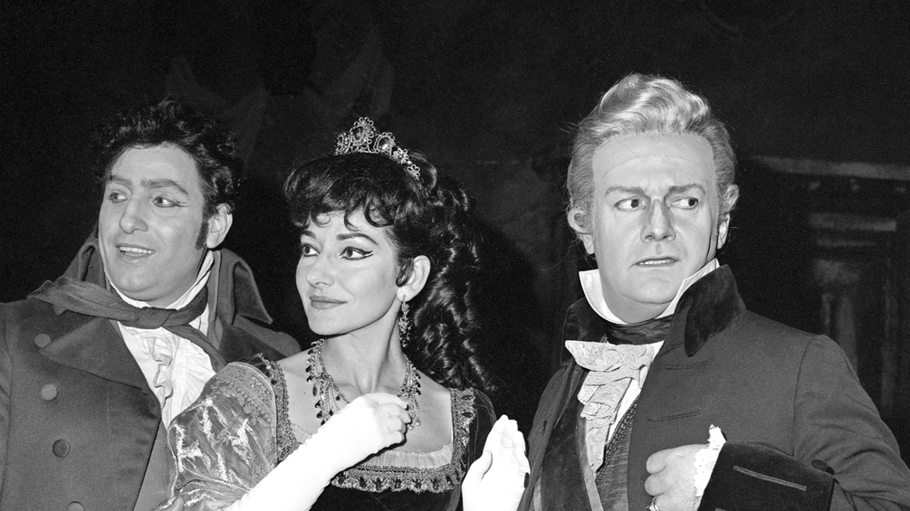 Renato Cioni, Maria Callas und Tito Gobbi.