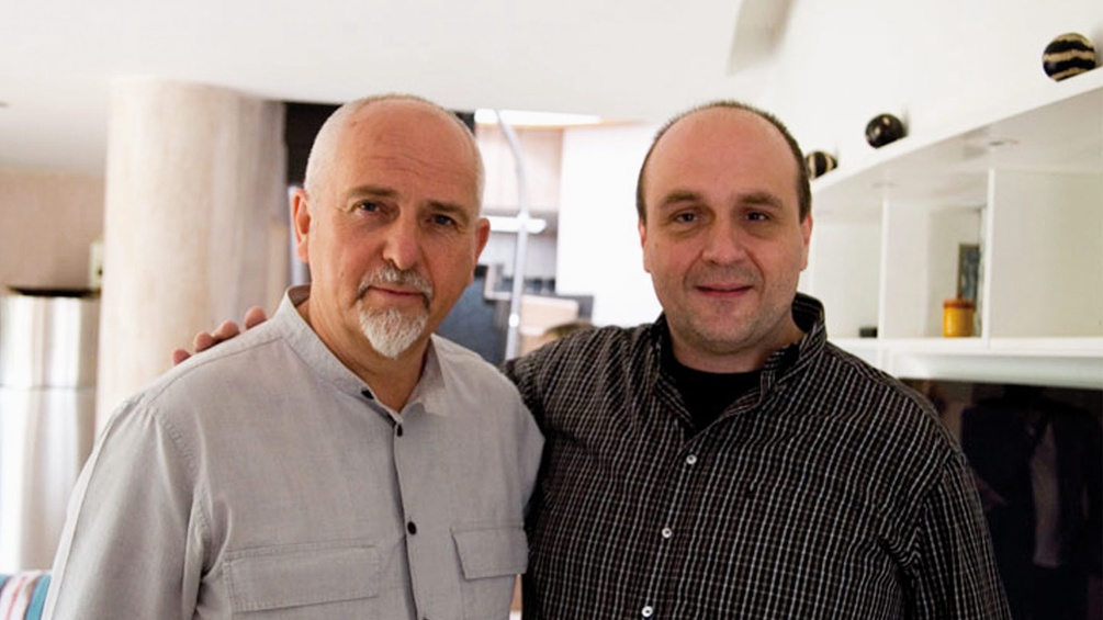 Peter Gabriel und Dirk Brauner