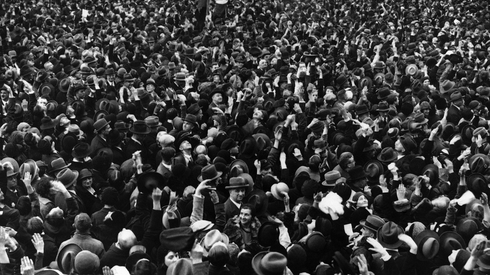 Menschenmenge 1938