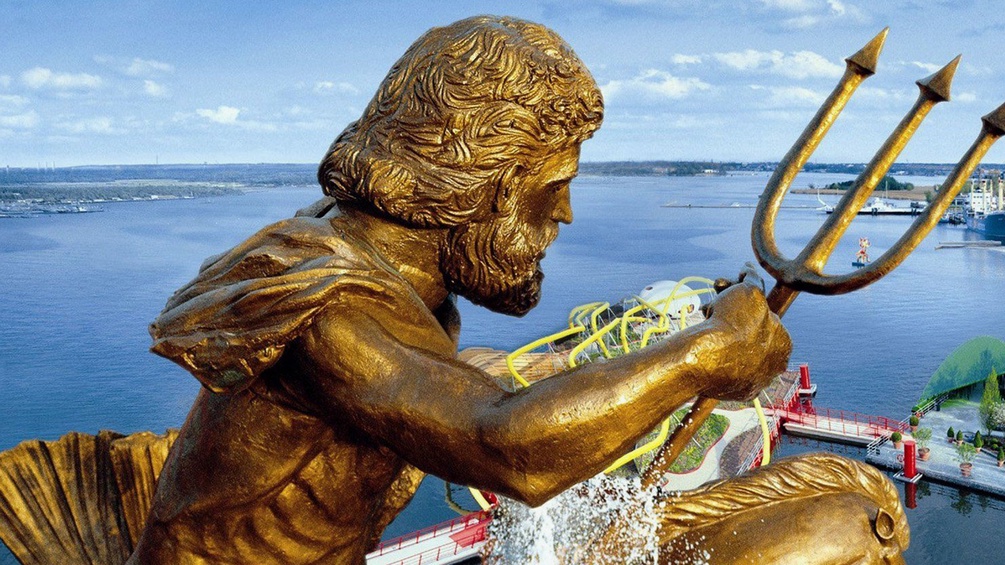 "Njörd"-Skulptur, Schutzgott der Fischer und Seefahrer