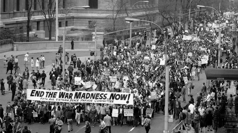 Anti-Vietnam-Protest 1968 in New York