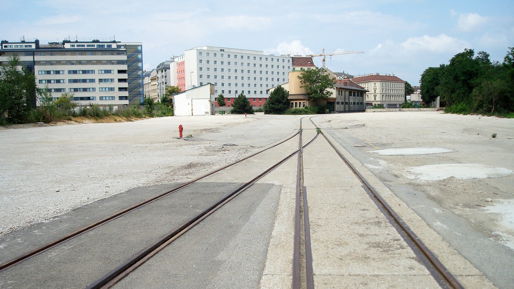 Gleise auf dem alten ÖBB-Gelände