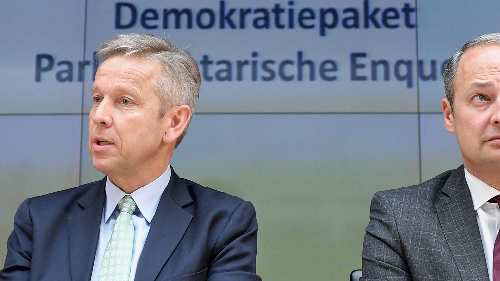 ÖVP-Klubchef Reinhold Lopatka (l.) und SPÖ-Klubobmann Andreas Schieder