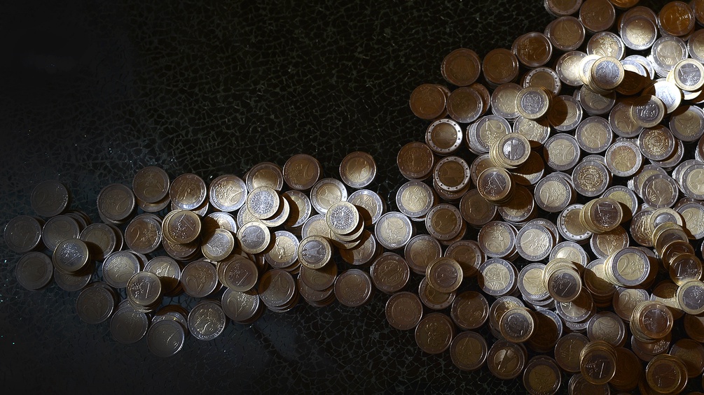 Ein- und Zwei-Euro-Münzen