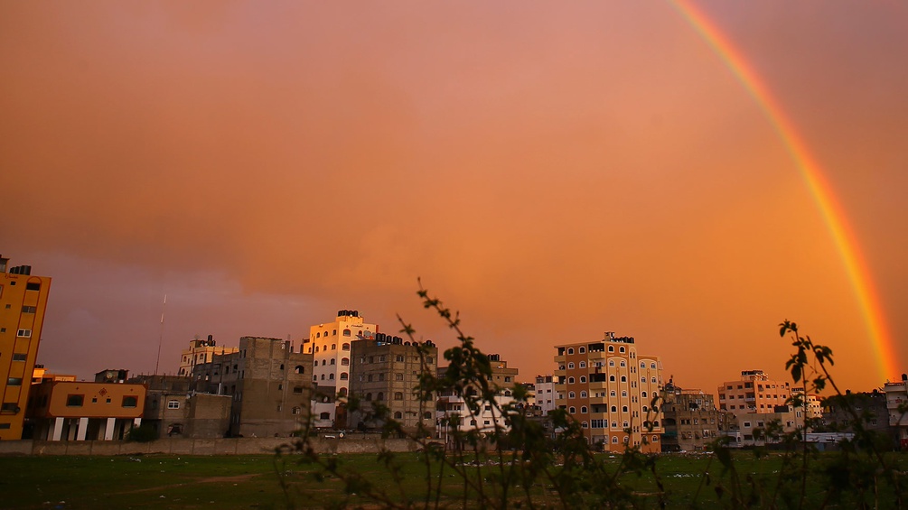 Regenbogen, Gazastreifen
