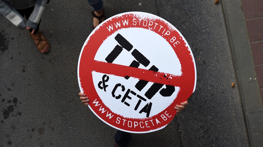 Stopp CETA-Plakat