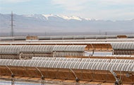 Solarkraftwerk in der Nähe von Ouarzazate, Marokko