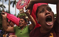 Demonstrierende Frauen in Nicaragua