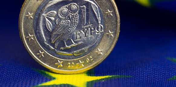 Eine Euromünze