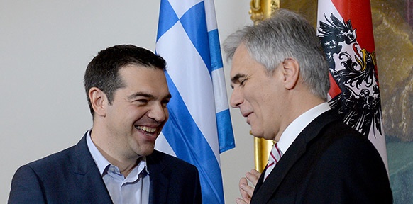 Alexis Tsipras und Faymann
