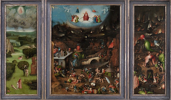 Hieronymus Bosch, Weltgerichtstriptychon, um 1490 bis um 1505