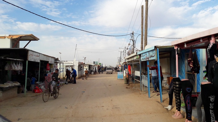 Geschäfte im Flüchtlingslager Zaatari