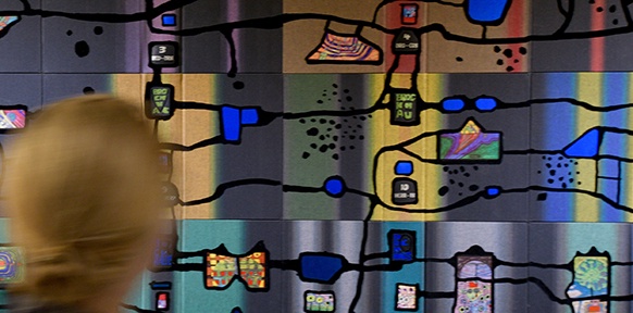 ein Werk des Künstlers Friedensreich Hundertwasser
