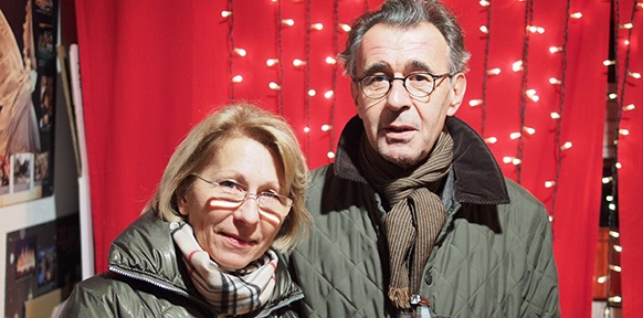 Peter Klein mit Boje-Geschäftsführerin Regina Rüsch