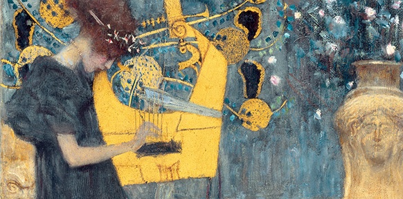 Gemälde von Gustav Klimt (Ausschnitt)