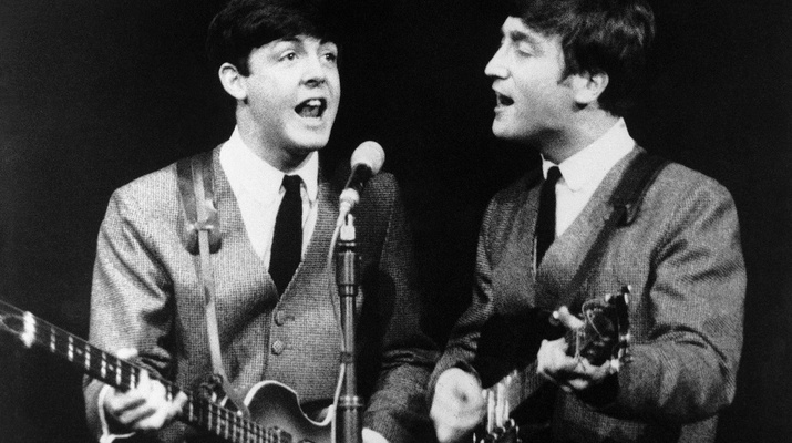 Paul McCartney und John Lennon, 1963