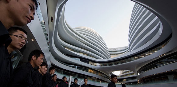 Galaxy Soho Gebäude in Peking