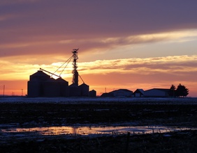Sonnenuntergang in Iowa