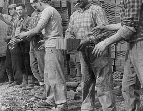 Gastarbeiter um 1960.