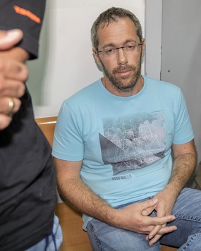 Tal Silberstein bei der Festnahme in Israel.