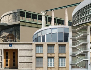 WIEN NORD Collage aus mehreren Häusern