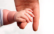 Kinderhand und Erwachenenhand