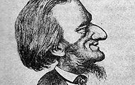 Karikatur über Wagner von Karl Clic in 