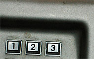 Tastatur mit drei Tasten