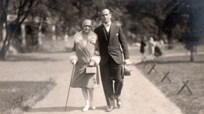 Louise und Jakob Fleck in Karlsbad, 1928