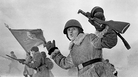 ORF  Russische Soldaten in Leningrad 1943