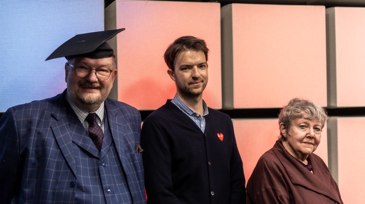 Science Arena: Martin Haidinger, Fabio Wolkenstein und Rotraud Perner