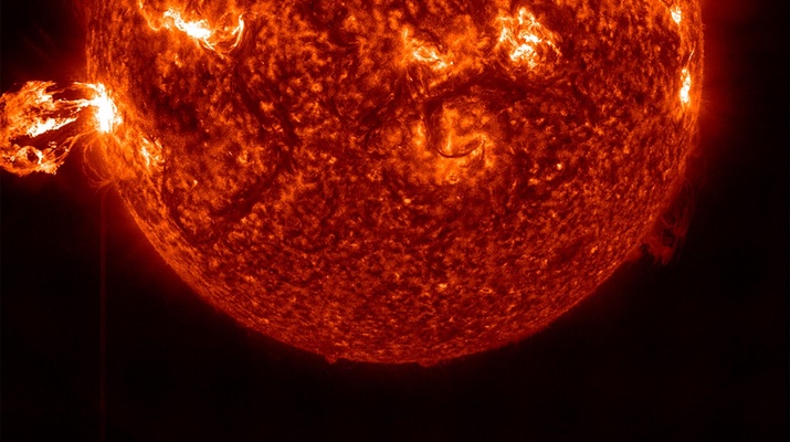 Visualisierung eines Sonnenausbruchs