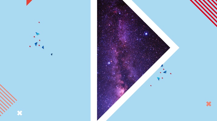 Collage aus Dreiecken