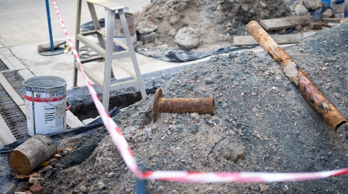 Baustelle in der Ukraine