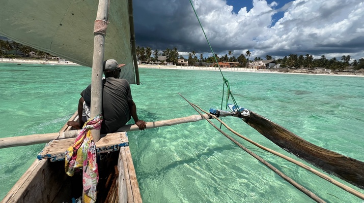 Fischer vor Sansibar, indischer Ozean
