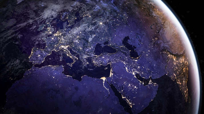 Satellitenbild Europas