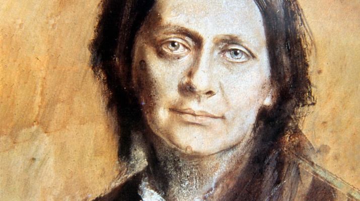 Clara Schumann (Ausschnitt der Zeichnung)