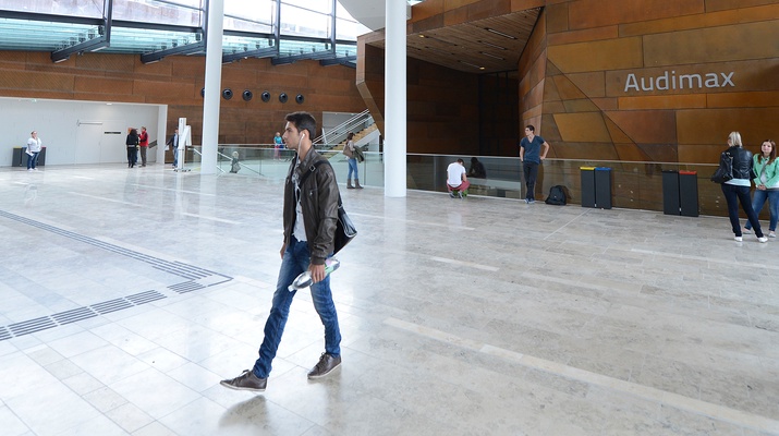 Audimax des Teaching Centers der neuen WU in Wien