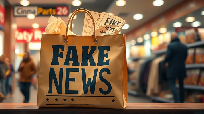KI-generiertes Bild: Fake-News-Sackerl
