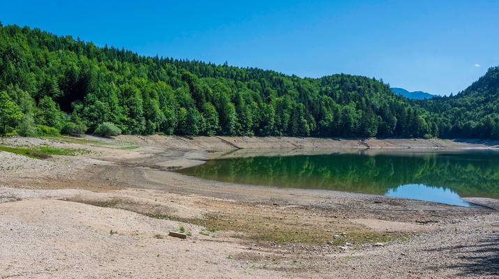 Ausgetrockneter Nussensee bei Bad Ischl
