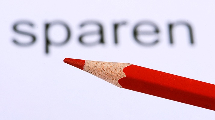 Ein roter Bleistift