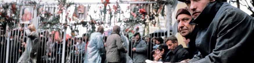 Streikende Arbeiter in der Leninwerft in Danzig, August 1980
