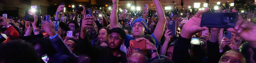 Jubelnde Wählerschaft in New York