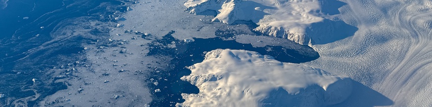 Blick auf Grönland - ewiges Eis