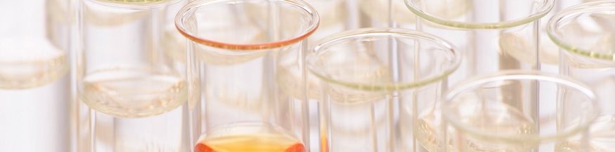 Reagenzgläser im Labor