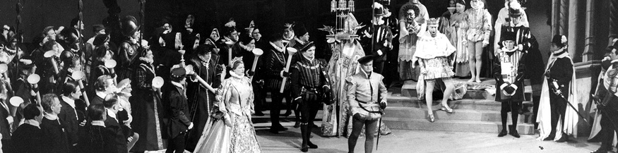 Jon Vickers, Gre Brouwenstijn, Geraint Evans und Boris Christoff in "Don Carlos", 1959