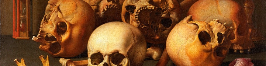 Gemälde aus dem 17. Jahrhundert aus den Niederlande (Ausschnitt), Memento Mori