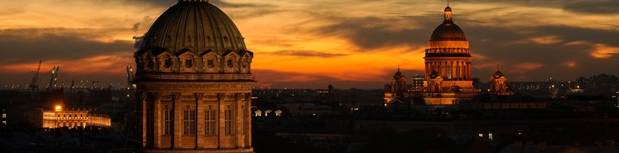 Sonnenuntergang in St. Petersburg/Leningrad